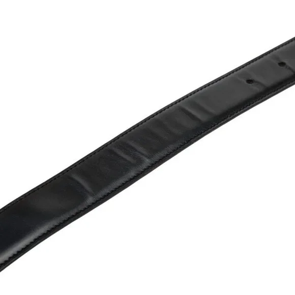 Gucci G Buckle Belt Size 65 and 26 Black Leather - Picture 6 of 8